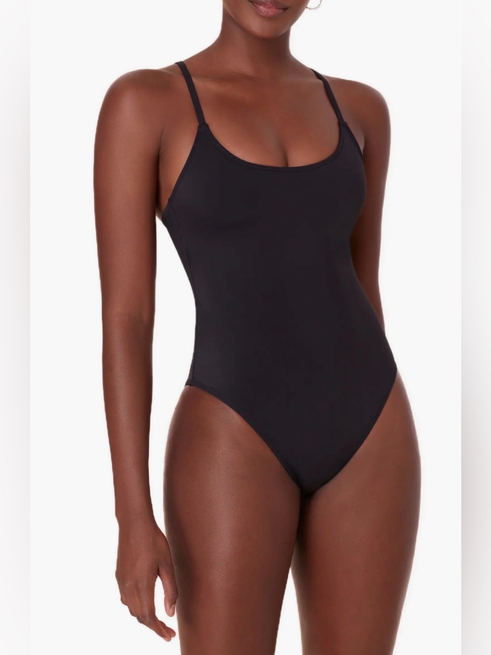 Andie Swim Amalfi One Piece Swimsuit Black Size Small Sustainable Fabrics New WT - Picture 4 of 10